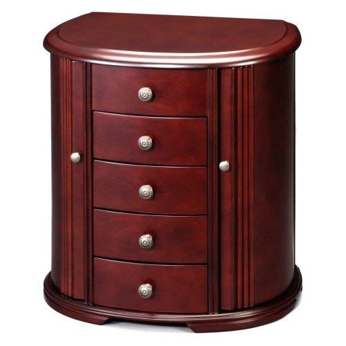 Wooden Chestnut Finish Jewelry Box - 13.25W x 14H in.