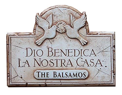 Piazza Pisano God Bless Our Home Sign in Italian Personalized with a Name