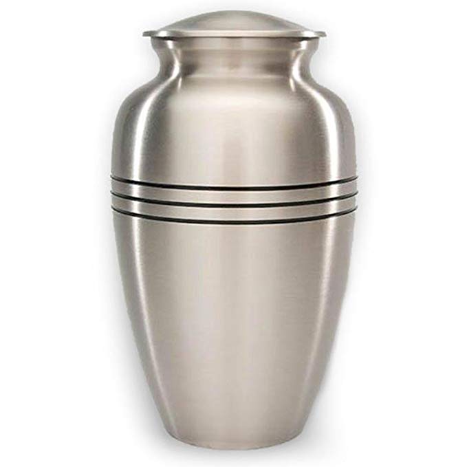 Adult Cremation Urn - Dignity Pewter by Beautiful Life Urns, Large Cremation Urn