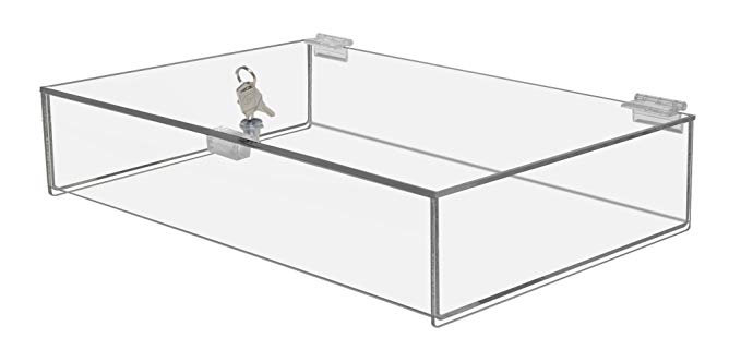 Marketing Holders - Rectangular Locking Countertop Tray is 3