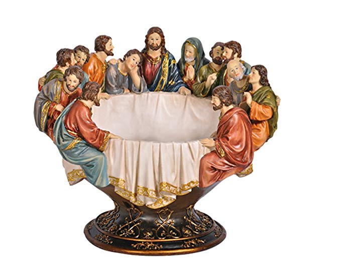 ORE International K-2534-B1 Last Supper Fruit Bowl