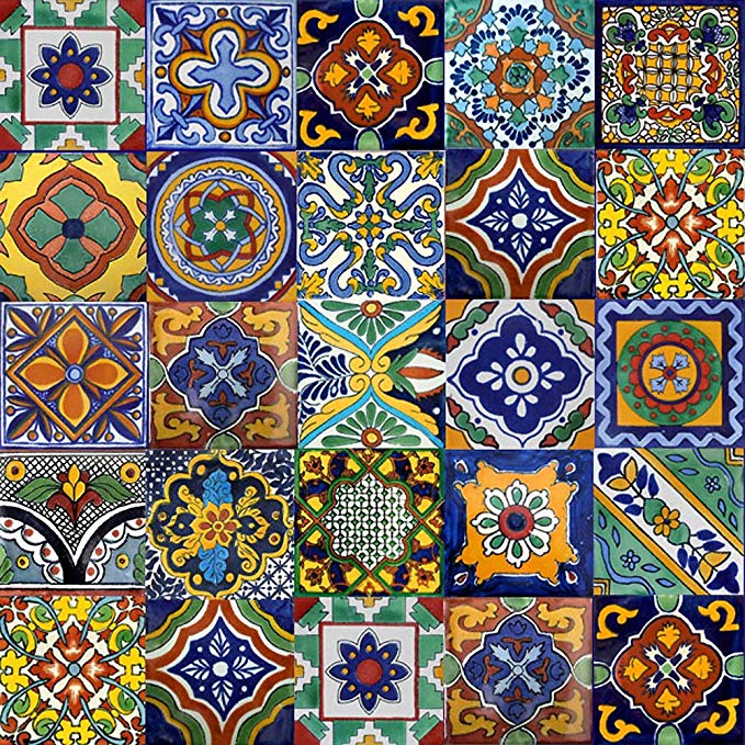 100 Mexican Tiles Mix