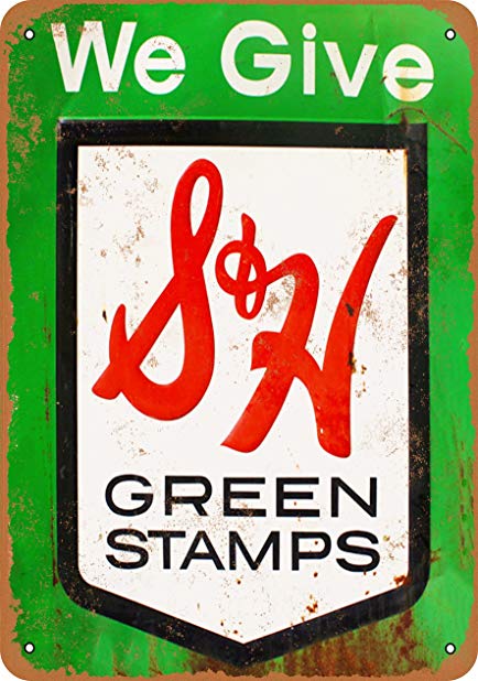 Wall-Color 7 x 10 METAL SIGN - S&H Green Stamps - Vintage Look Reproduction