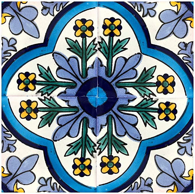 Rustico Tile and Stone TR6DOLORES Dolores Talavera Box of 45, 6