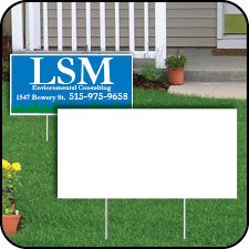 VictoryStore Yard Sign Outdoor Lawn Decorations, Corrugated Plastic 4MM WHITE Sign Blanks, set of 25