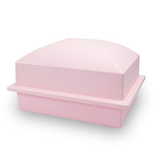 OneWorld Memorials Cremation Urn Vault Polymer Urn Vault for Burial - Extra Large Pink Outdoor Burial Vaults