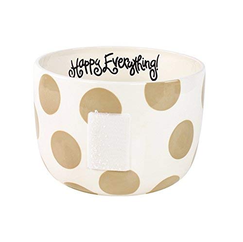 Happy Everything Big Bowl - Neutral Dot