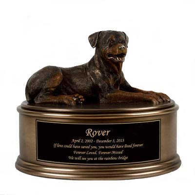 Perfect Memorials Rottweiler Figurine Cremation Urn