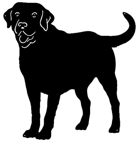 Labrador Retriever Dog Cut Out Wall Décor Silhouette Metal Sign 22x23