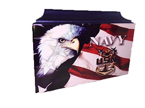 441 Blue Navy Veteran Adult Cremation Urn