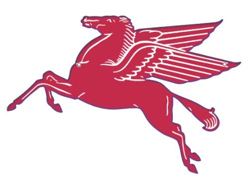 Mobil Pegasus Flying Red Horse Sign- 30