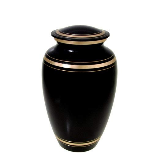 Cremation Urn: Black and Gold 6