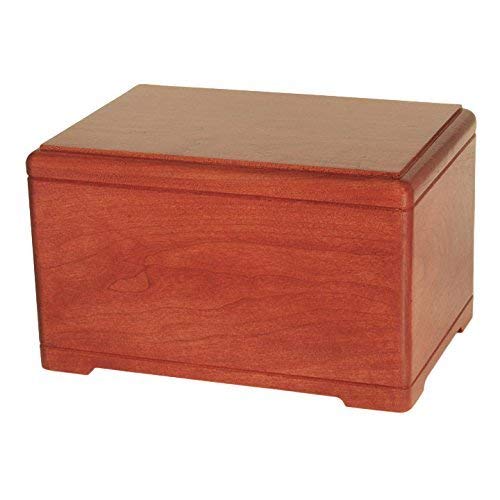 Wood Cremation Urn - Cherry Designer