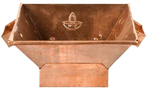 Vedic Vaani Havan Kund with Base Medium Copper