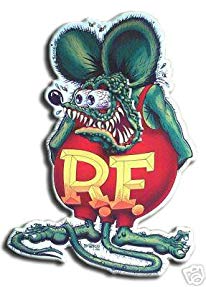 Rat Fink Green Red T-shirt Embossed Metal Tin Sign Licensed Ed Roth