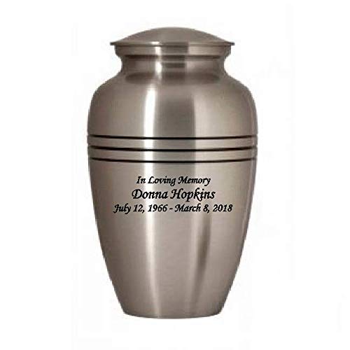 Custom Adult Size Cremation Urn, Personalized funeral urns, Ash urn with bag