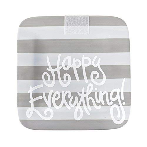 Coton Colors 9.25PL Happy Everything Mini Platter - Stone Stripe