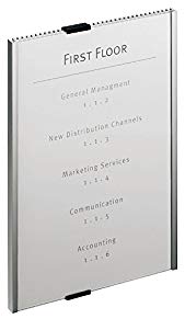 DURABLE Info Sign, 8-1/2 x 11-7/8 Inches, Aluminum (480623)