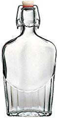 30 Piece Master Case - 16 Ounce (500ml) Glass Pocket Flask Bottles From Italy with Swing Top