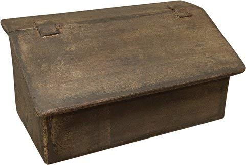 Mail Bin with Aged Wood Finish Country Rustic