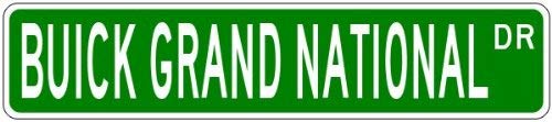 BUICK GRAND NATIONAL Street Sign - 9 x 36 Inches