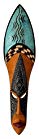 NOVICA Decorative Hausa Large Sese Wood Mask, Multicolor 'Giving'