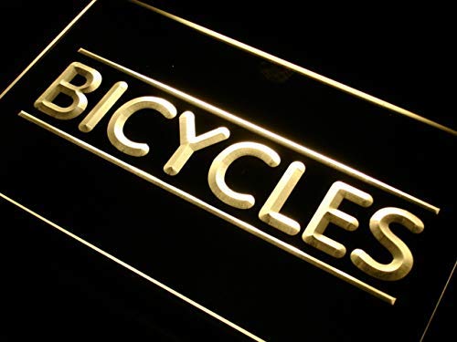 ADVPRO Bicycles Shop LED Neon Sign Yellow 24