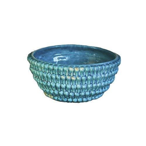 Abigails Vinci Turquoise Centerpiece Bowl