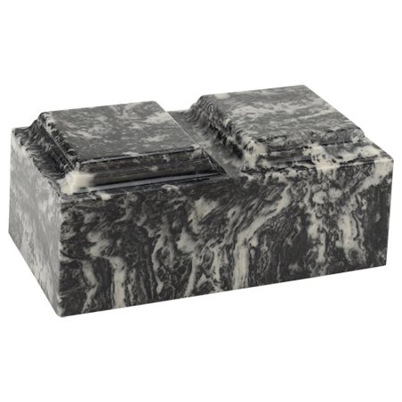 Silverlight Urns Ebony Cultured Marble Urn for Two by MacKenzie Vault