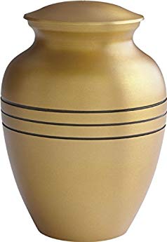 The UrnConcern Classic Cremation Urn. Hand Engraved Solid Brass.6