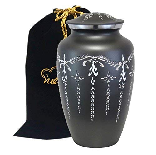 Memorials4u Large Cremation Urn for Human Ashes - Diamond Cut Slate Urn- Handcrafted Affordable Urn for Ashes - Adult Urn with free bag