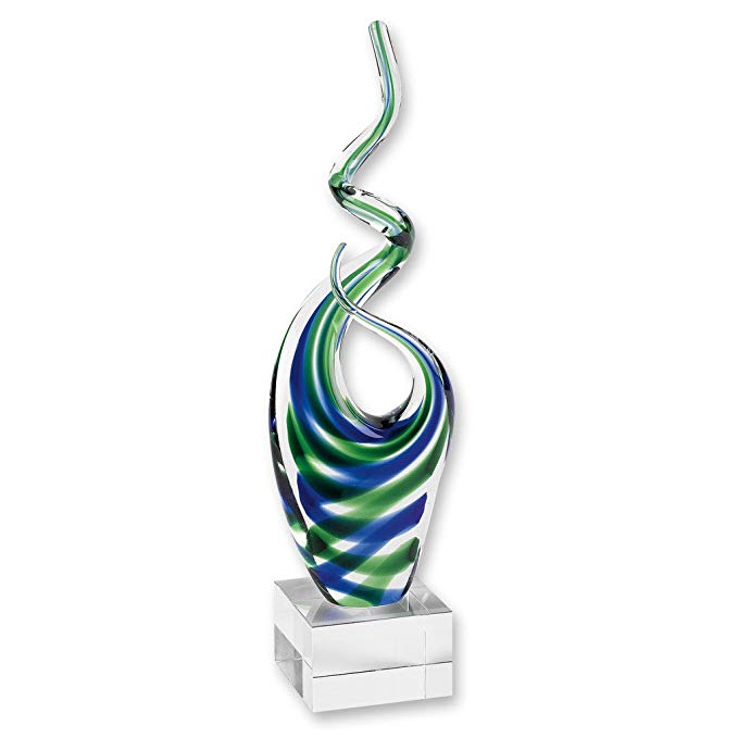 Badash - Ocean - Blue & Green Murano Style Art Glass 14