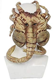 xcoser Alien Face Hugger Latex Mask Adults Halloween Cosplay Costume Accessory