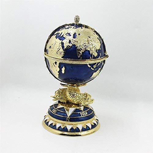 Egg Design Box for Shinny Jewellery Box Trinket Gift Box Tellurion Pattern Faberge Egg 2017 Decorative Faberge Egg / Trinket Jewel Box The Globe and Ship