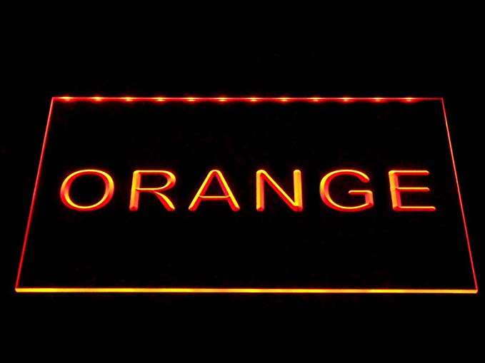 ADVPRO Now Playing Home Audio Theater Decor LED Neon Sign Orange 24