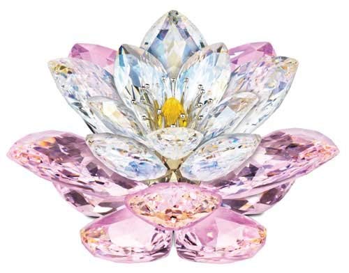 Swarovski Crystal Waterlily Rosaline Figurine 1141674