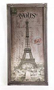 TWG Wooden Wall Art Framed Print For Home und Office - Paris Eiffel Tower