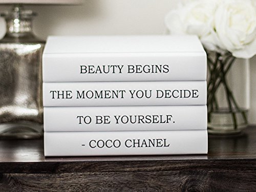 Coco Chanel Quote Decorative Book Set, Chanel Quote