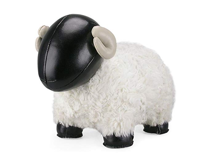 Zuny Series Sheep (Bomy II) White Animal Bookend