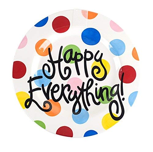 Coton Colors Happy Everything Platter, Big, Bright Dot