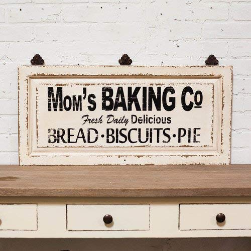 Mom's Baking Co. Wooden Sign