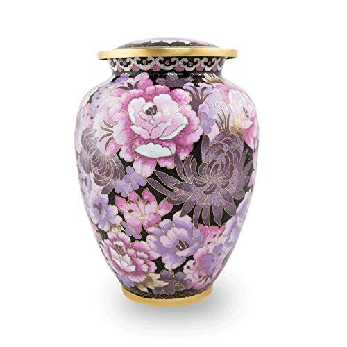 Cloisonne Blush Pink Cremation Urn