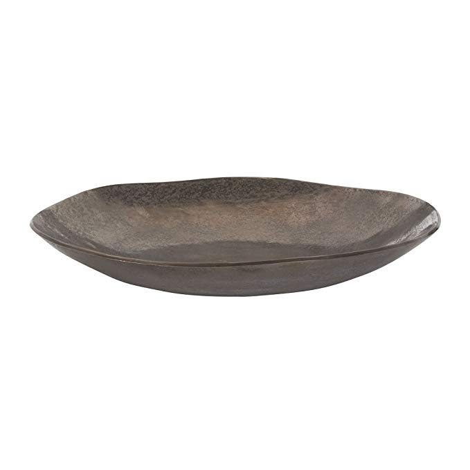 Lazy Susan Dimond Home Cement Decorative Bowl, Gunmetal