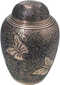 Cremation Urn: Golden Butterflies 6