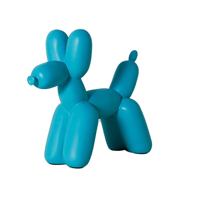 Big Top Classic Balloon Dog Bookend by imm Living in Teal