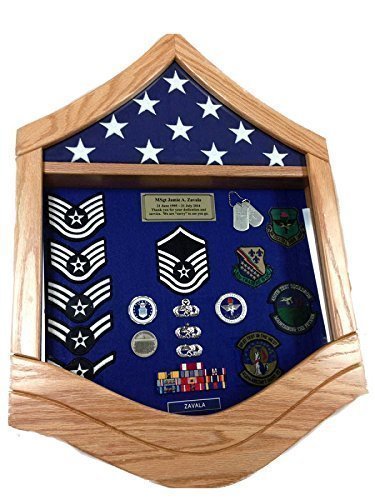 E-7 Air Force Master Sergeant (MSgt) Shadow Box/Retirement Display