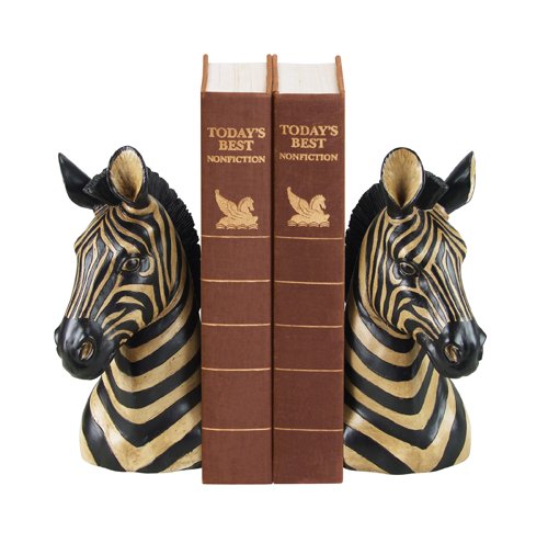 Sterling Pair of Zebra Bookends