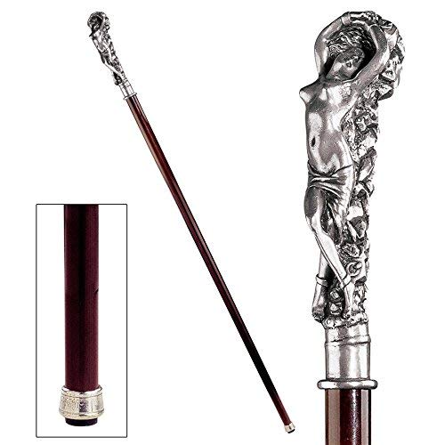 Design Toscano Andromeda Pewter Walking Stick