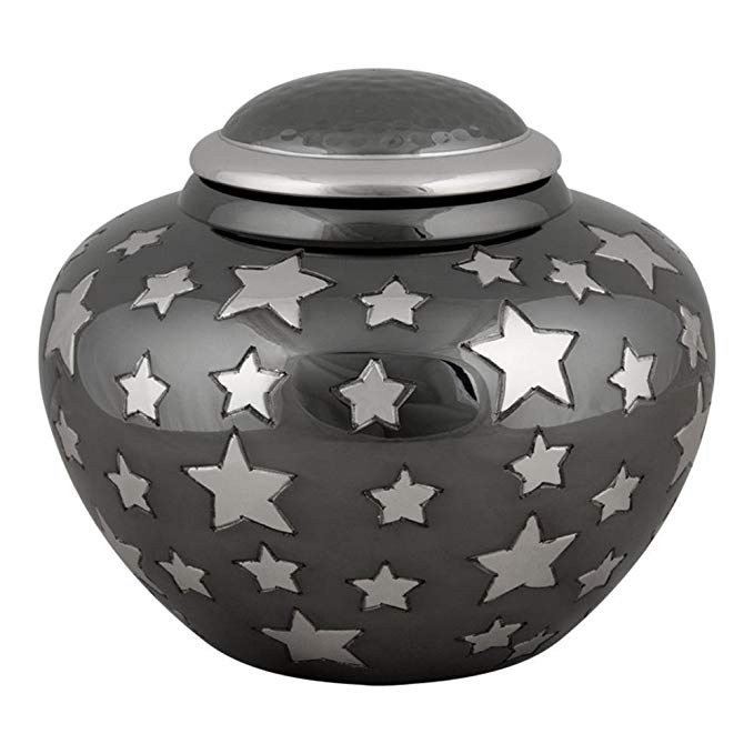 Perfect Memorials Medium Starry Night Brass Cremation Urn