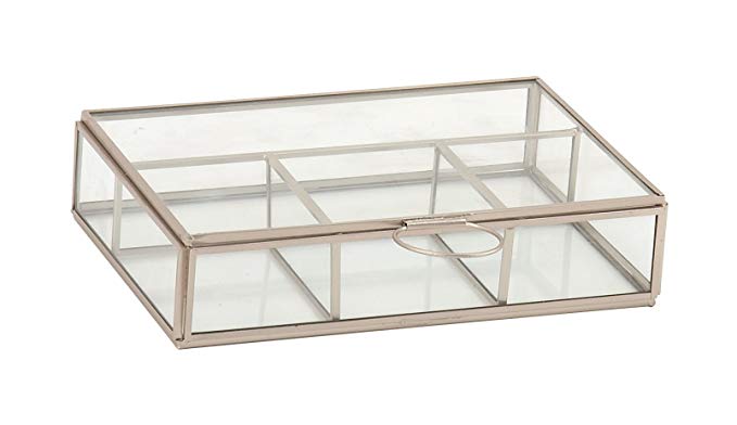 Deco 79 54289 Glass Jewelry Box, 2